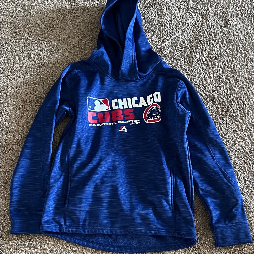 Majestic Kids Blue Chicago Cubs Hoodie